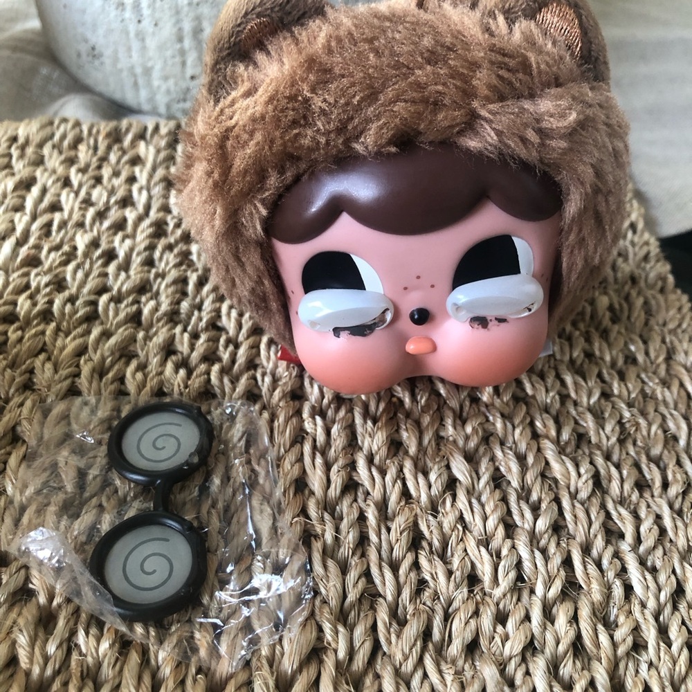 RARE Molly Factory Sad Zoo Day Nerdy Raccoon Blob Plush - OPEN TO OFFERS